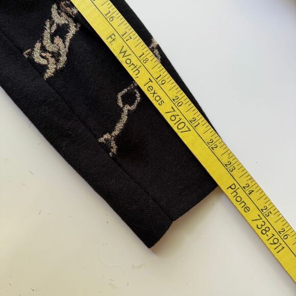 Chico's Gold Chain Link Print Sweater, Size 12 - Picture 6 of 9